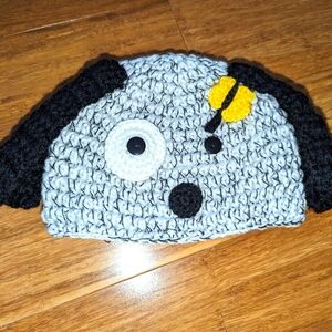 Hand made baby hat. Puppy dog.